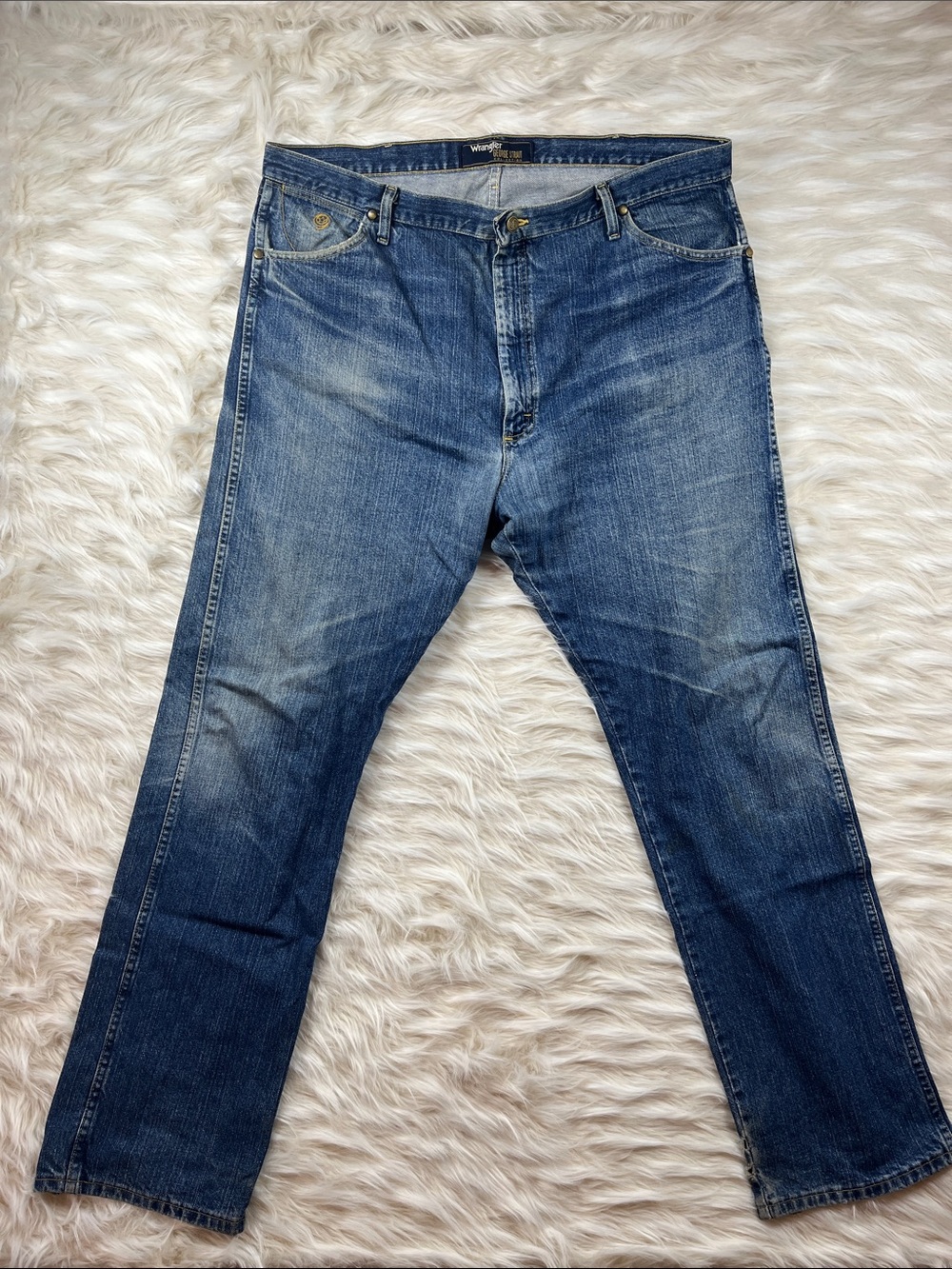 Wrangler George Strait Western Jeans 42x34 Original Fit Medium Wash